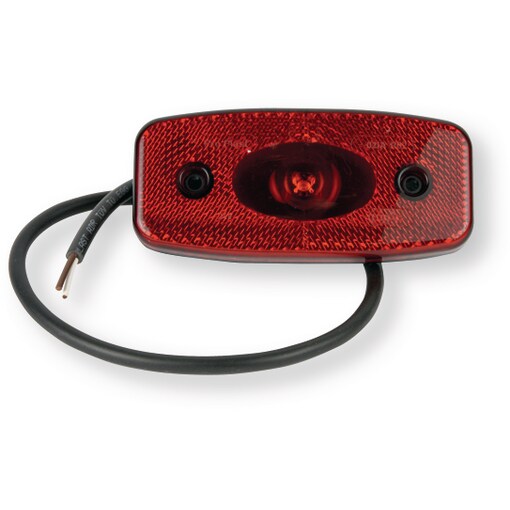 LED feu latéral ovale rouge